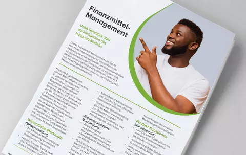 Klicken Sie hier, um unser Factsheet über unsere Finanzmittel-Management-Software für Nonprofit-Organisationen zu lesen