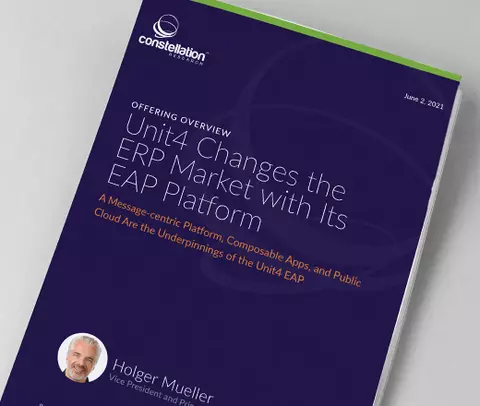 Unit4 verändert den ERP-Markt mit seiner ERP-Plattform