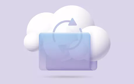 artificial cloud purple background